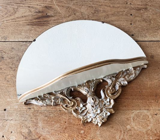 Antique Mirror Wall Shelf
