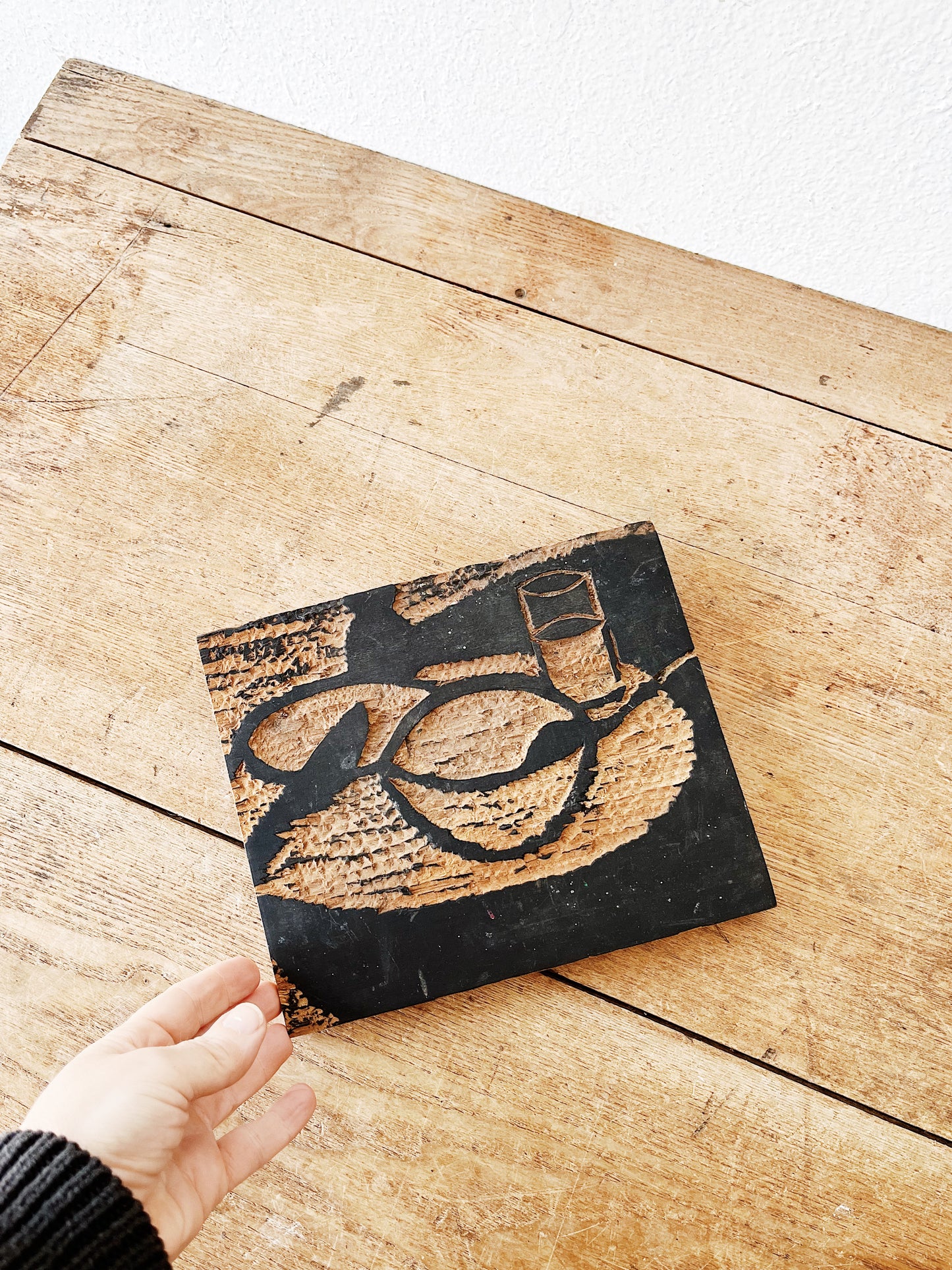 Still Life Printing Block Art Piece