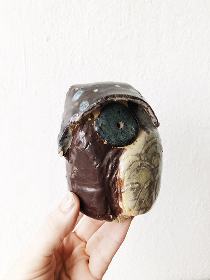 Vintage Handmade Ceramic Owl