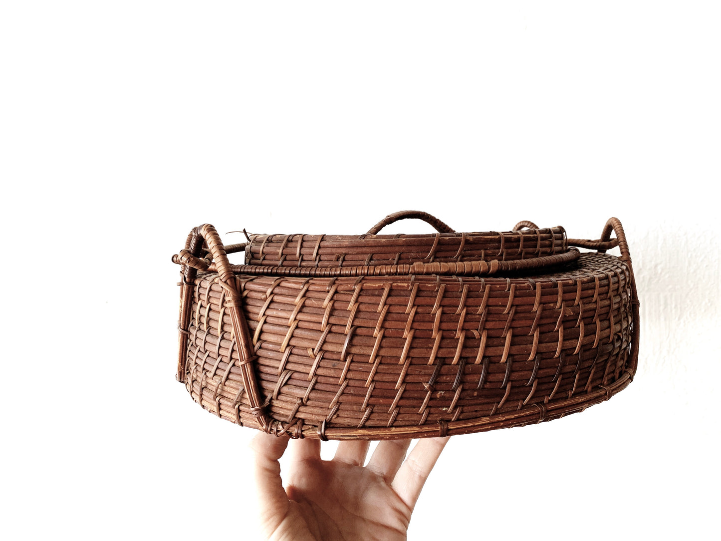 Vintage Handled Squat Basket