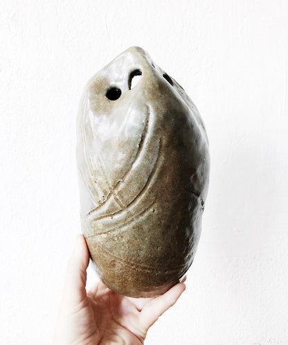 Handmade Brutalist Ikebana Vase