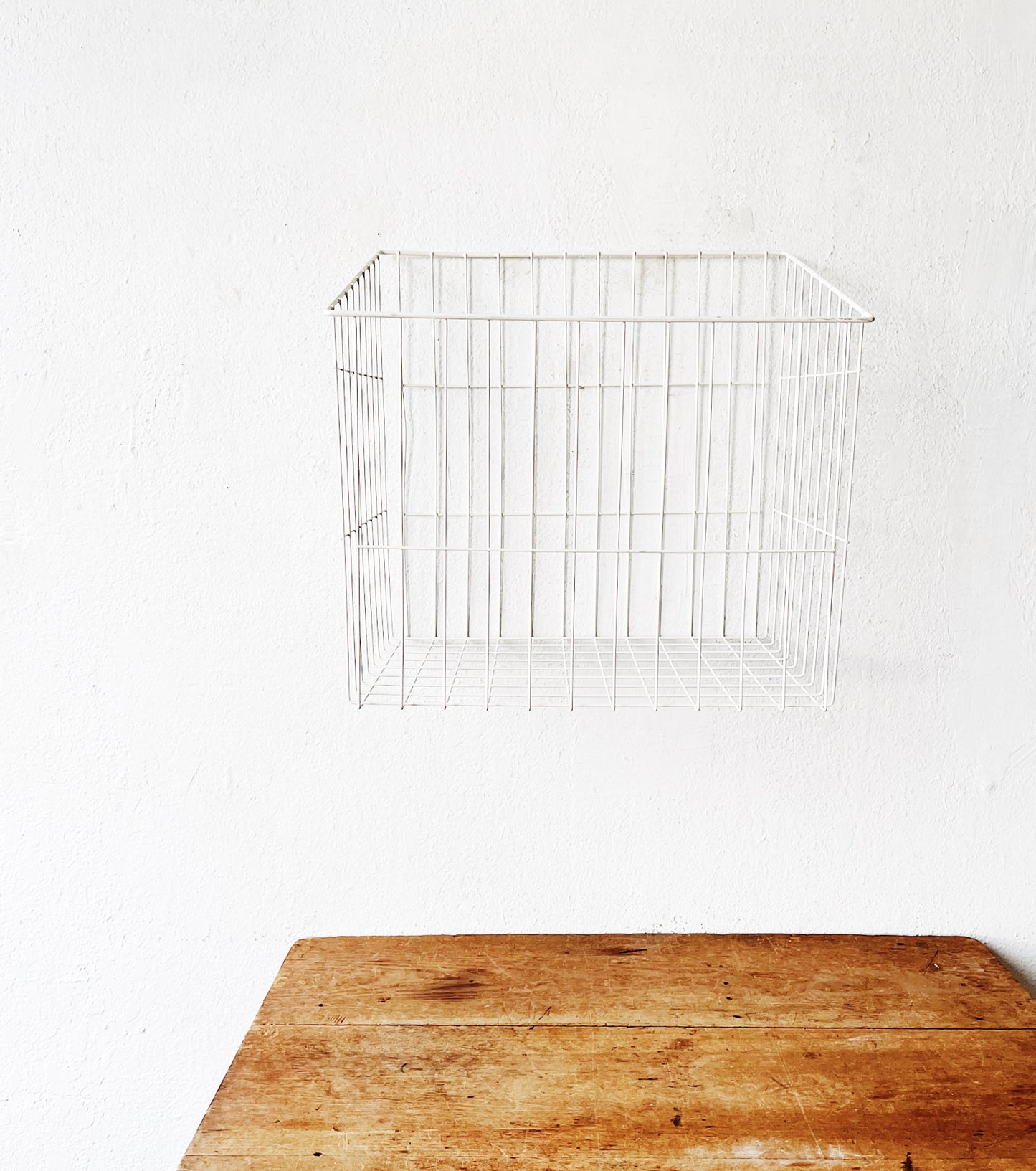Vintage Industrial Wire Bin
