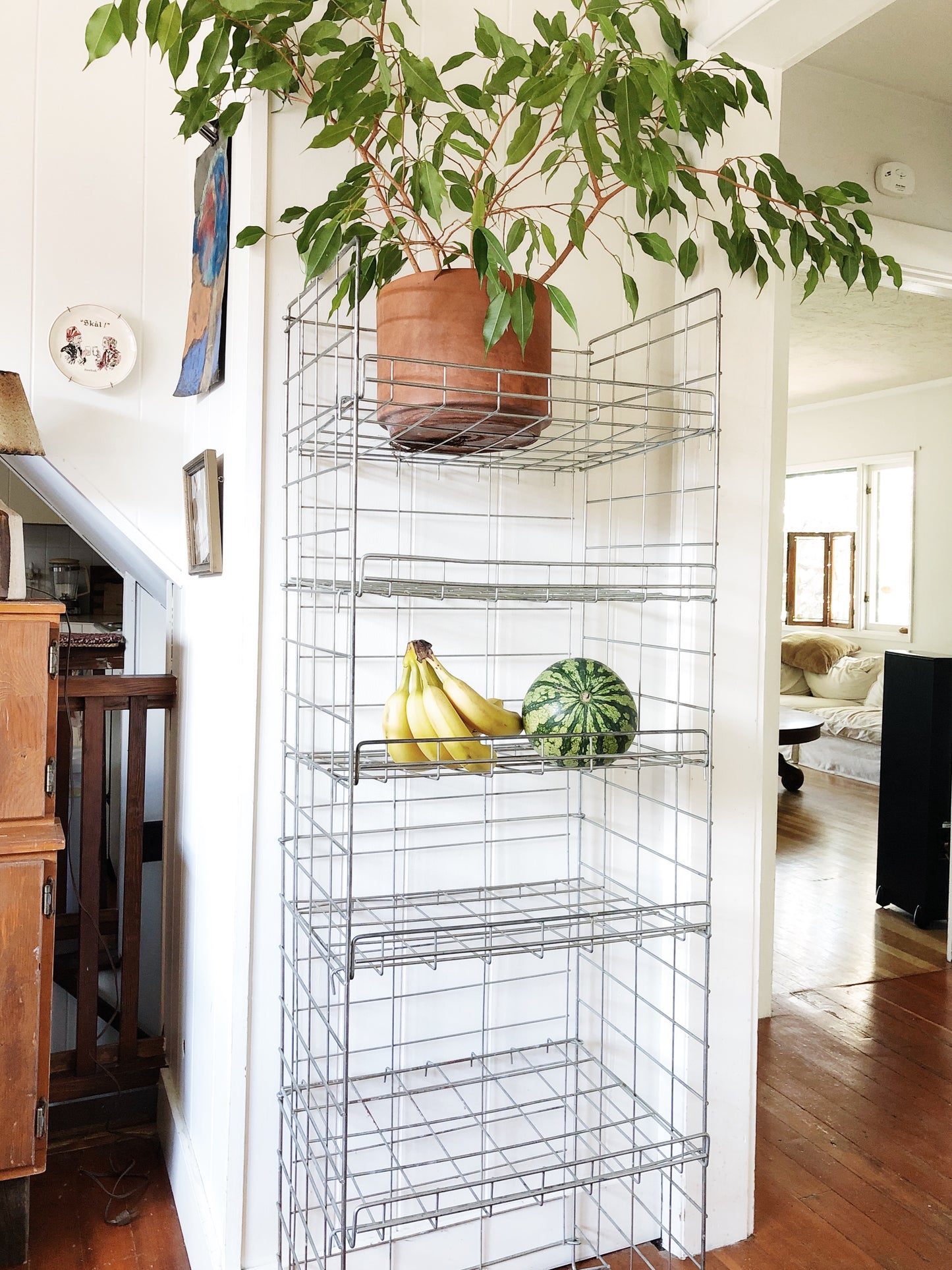Vintage Collapsible Industrial Shelf