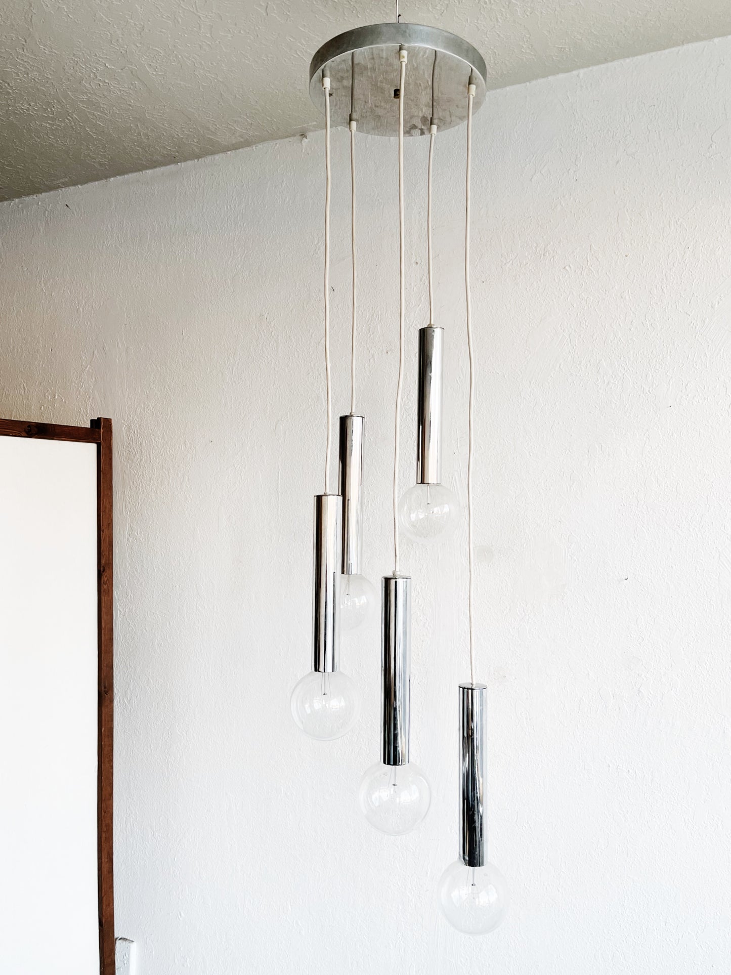 MCM Chrome Cascade Lamp
