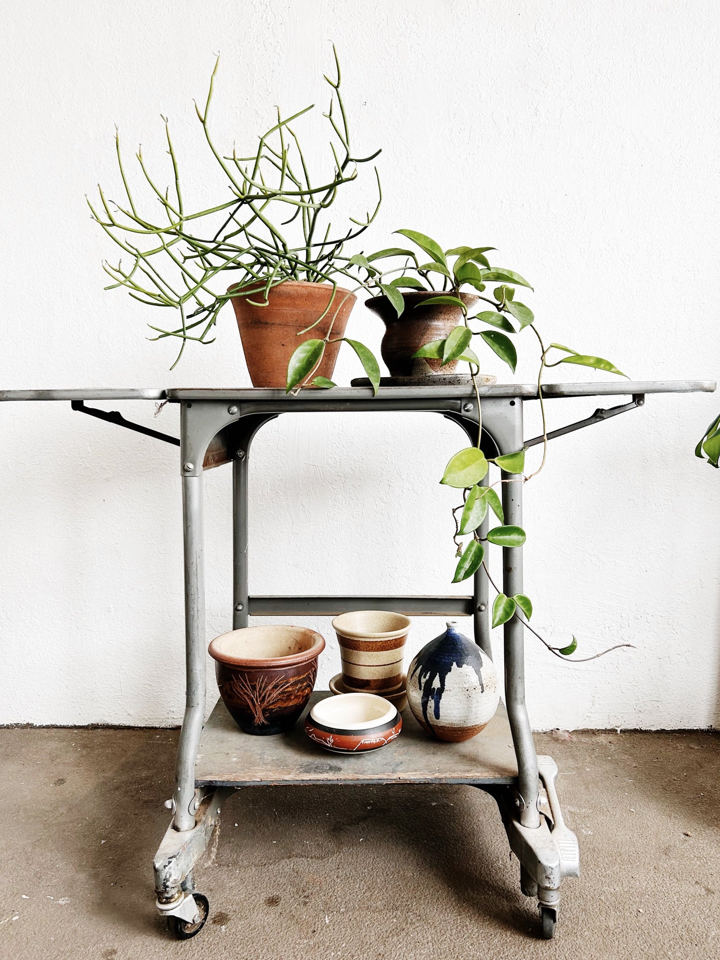 Mid Century Industrial Typewriter Table