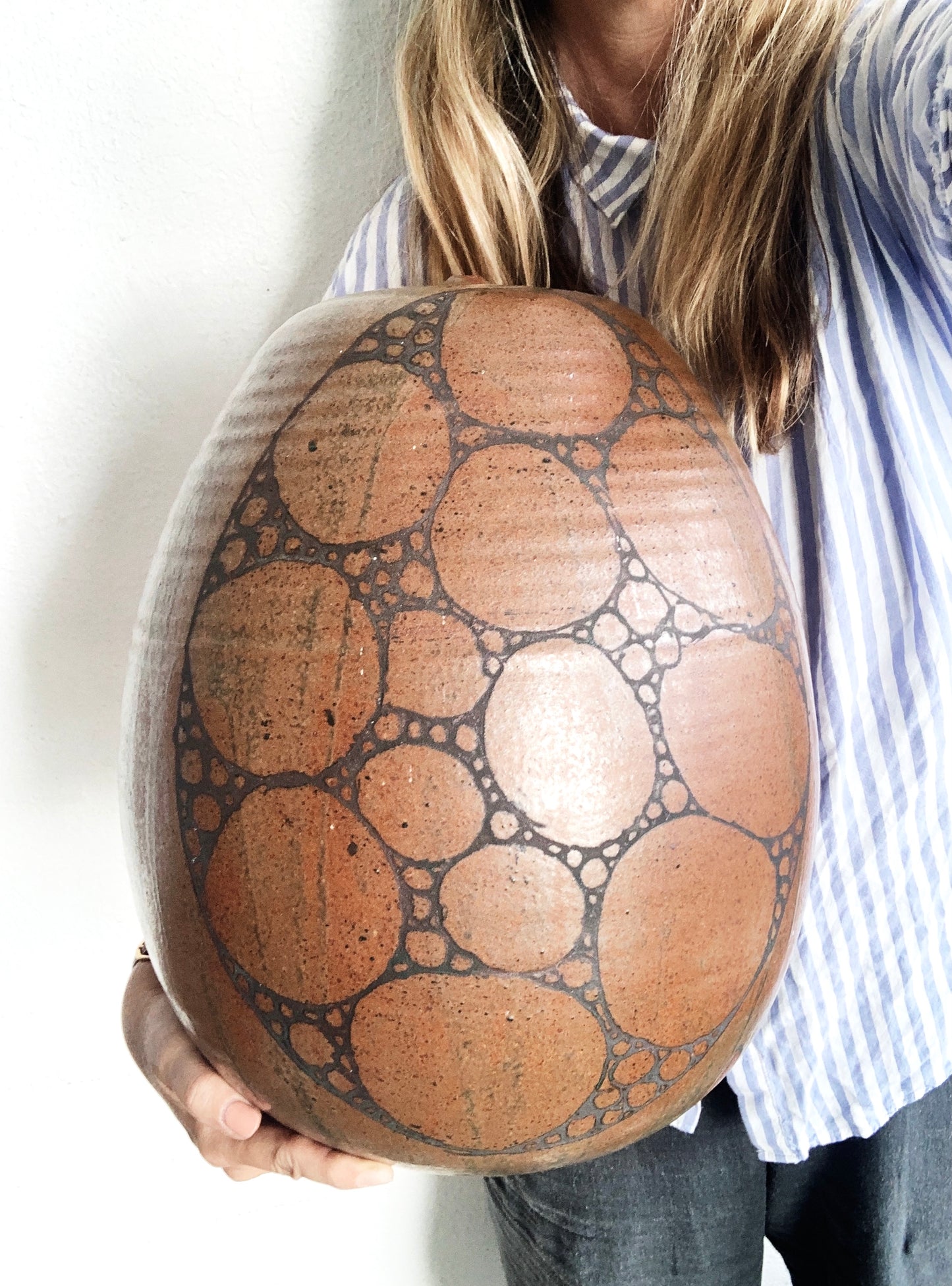 Huge Handmade Pottery Vase