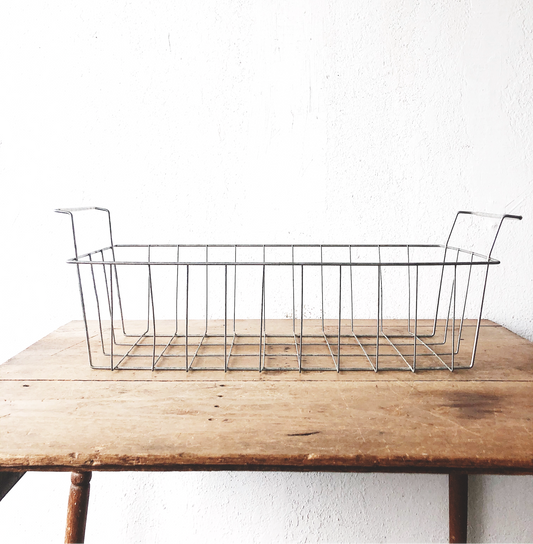 Vintage Oblong Basket