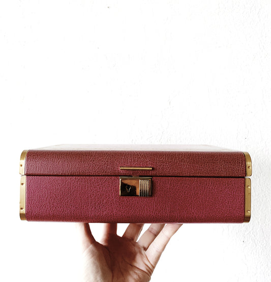 Mid Century Jewelry Box With Key