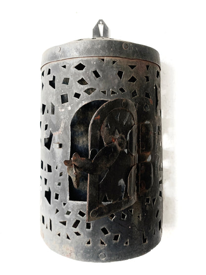 Large Vintage Tin Lantern