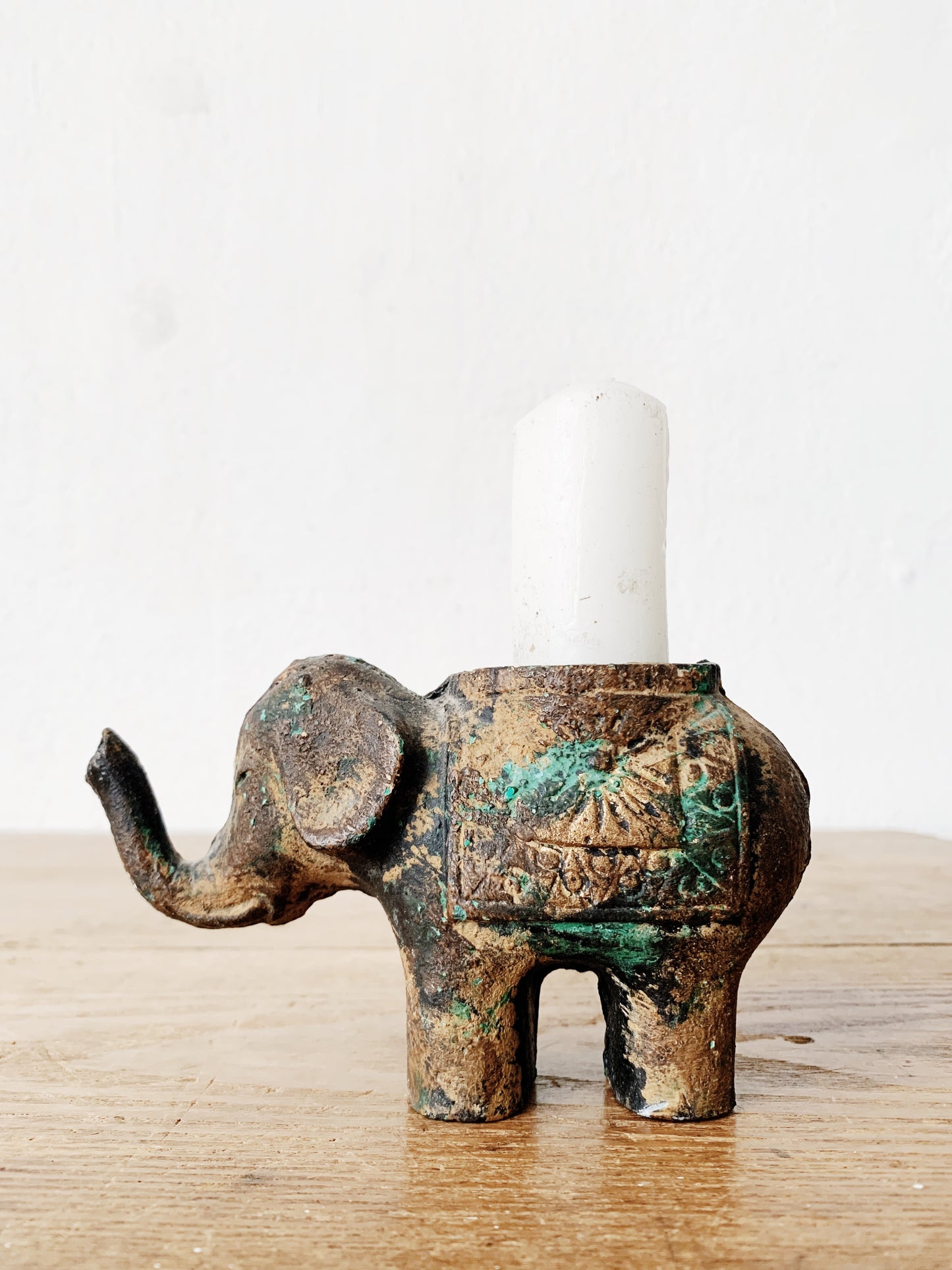 Vintage Cast Metal Elephant Japan
