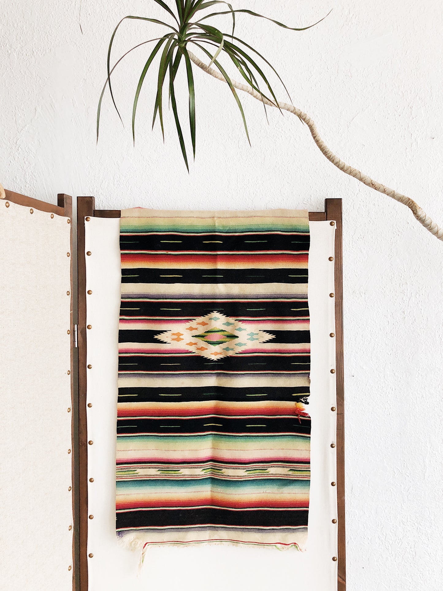 Vintage Wool Saltillo Runner