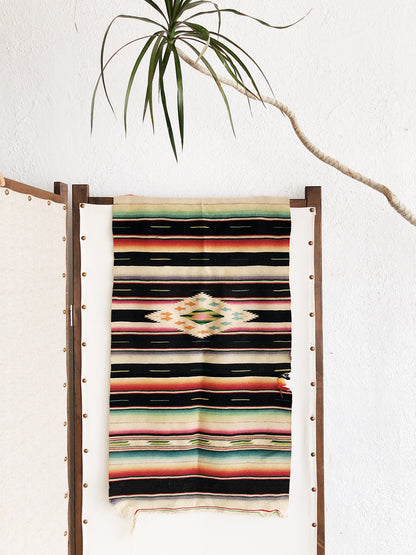 Vintage Wool Saltillo Runner