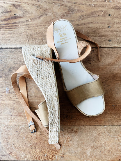 Mr. Cat Vintage Wedge Sandal