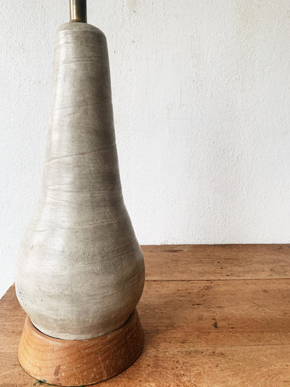 Large Vintage Pottery Lamp