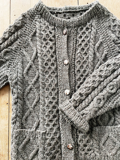 Vintage Wool Handknit Cardigan