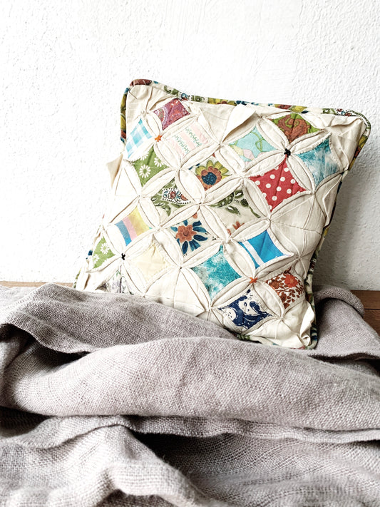 Vintage Handmade Quilt Pillow