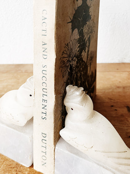 Vintage Alabaster and Marble Bookends
