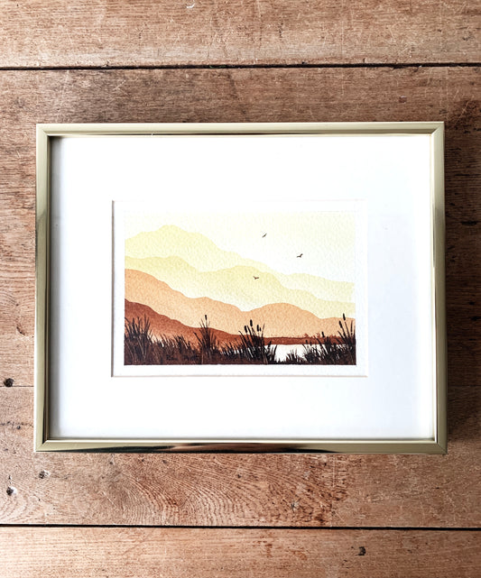 Vintage Watercolor Painting