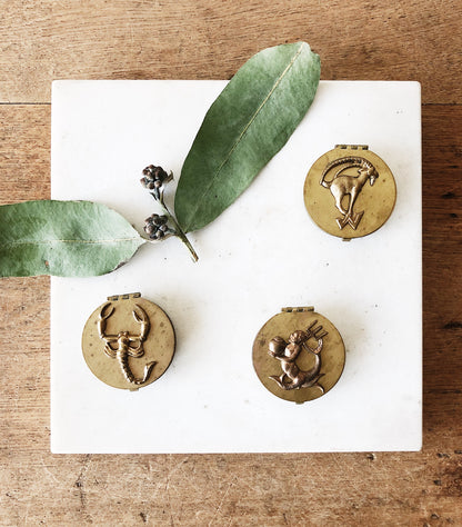 Vintage Zodiac Pill Box