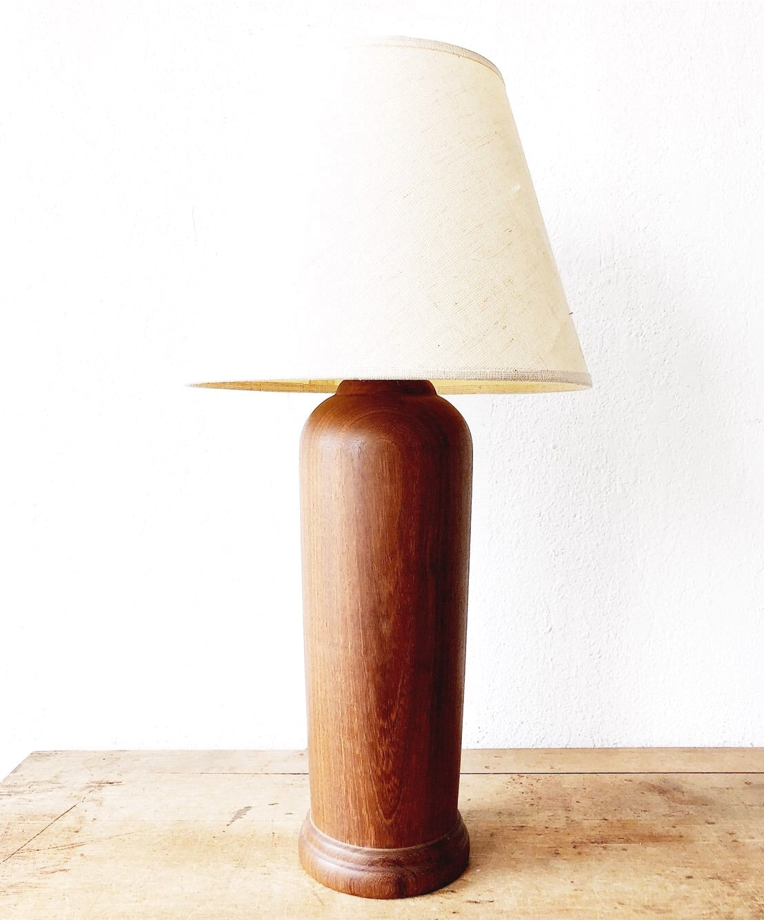 Stunning Hand Turned Walnut Lamp