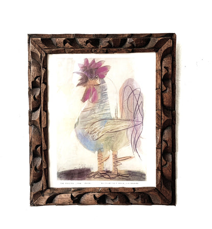 Vintage Framed Picasso Rooster