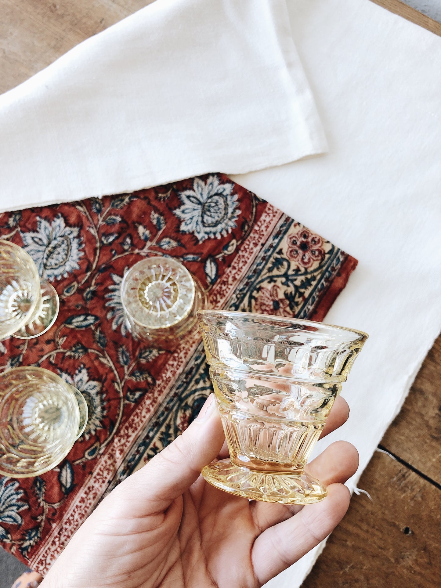 Vintage Pressed Glass Set