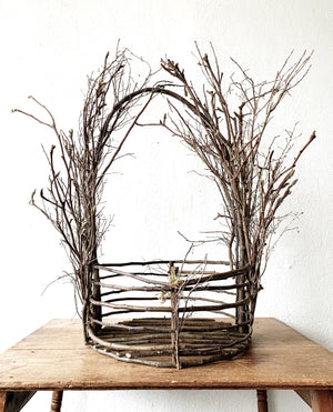 Huge Handmade Willow Basket