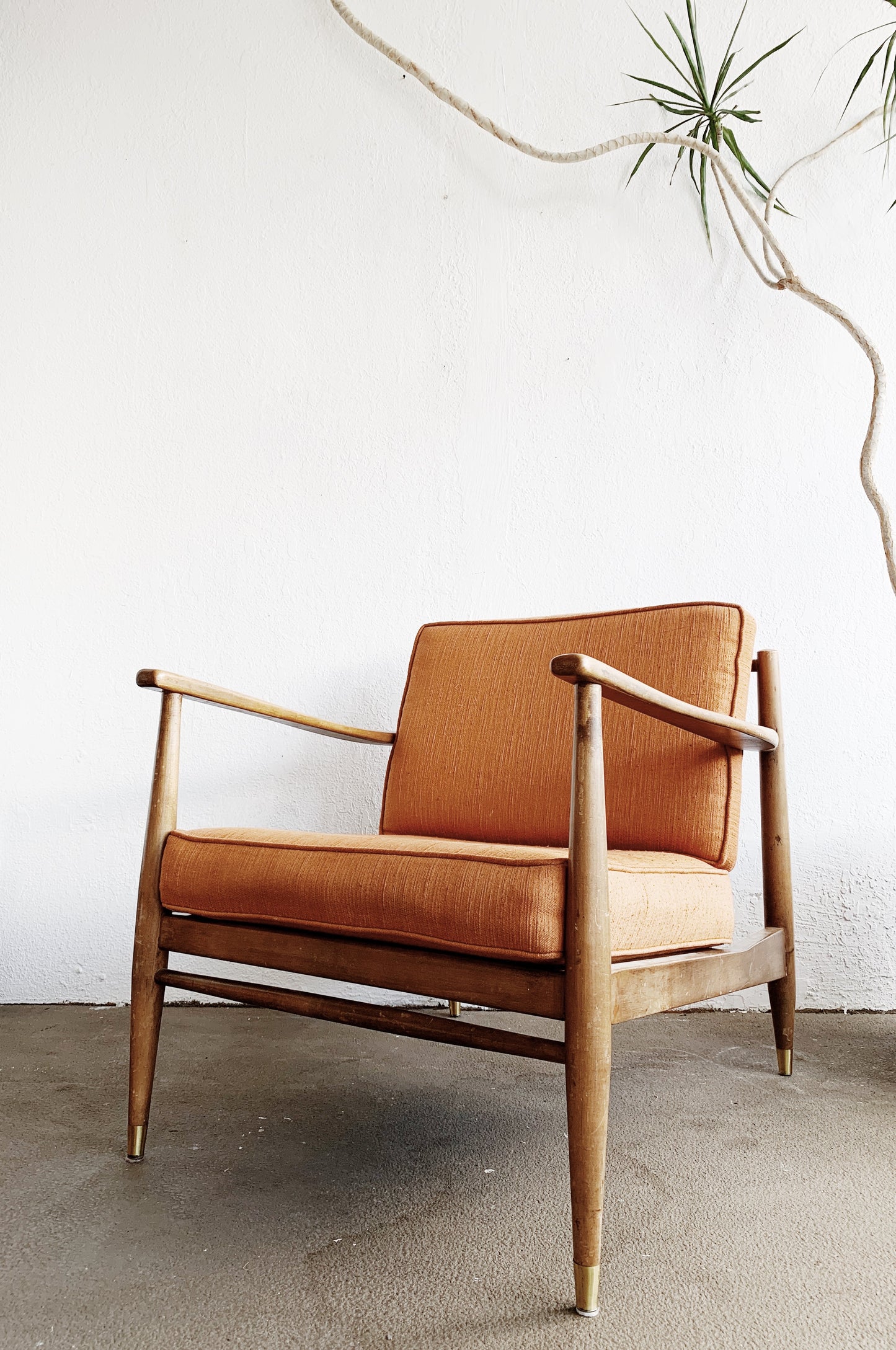 Mid Century Wood Framed Chair