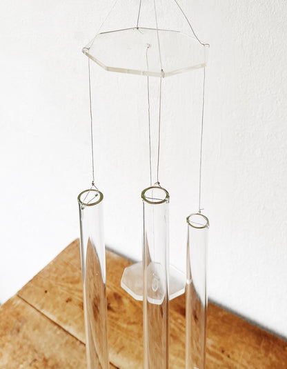 Lucite and Glass Wind Chime