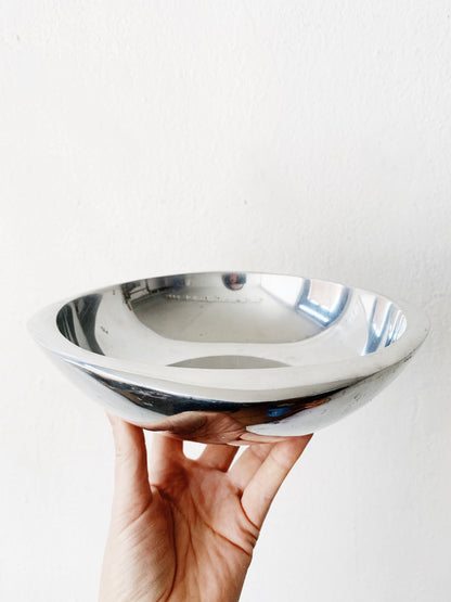 Post Mod Chrome Serving Bowl