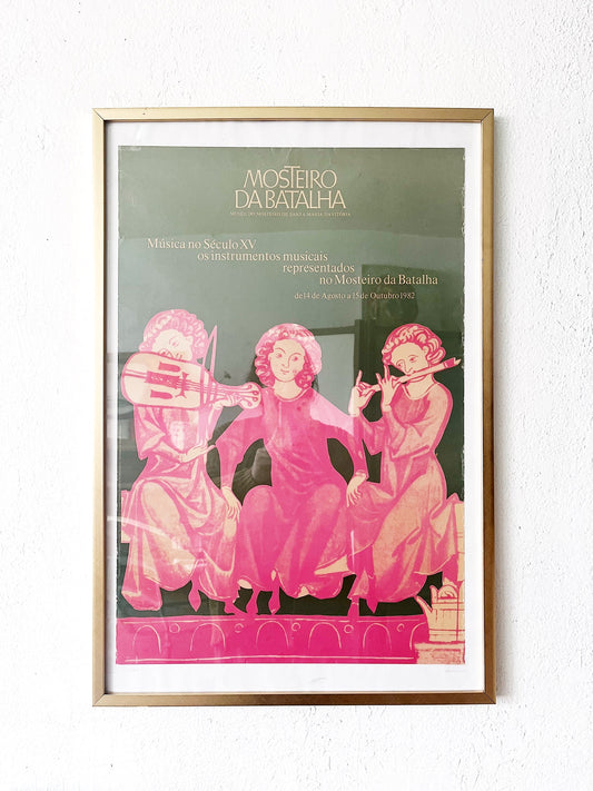 Vintage Portuguese Exhibit Poster