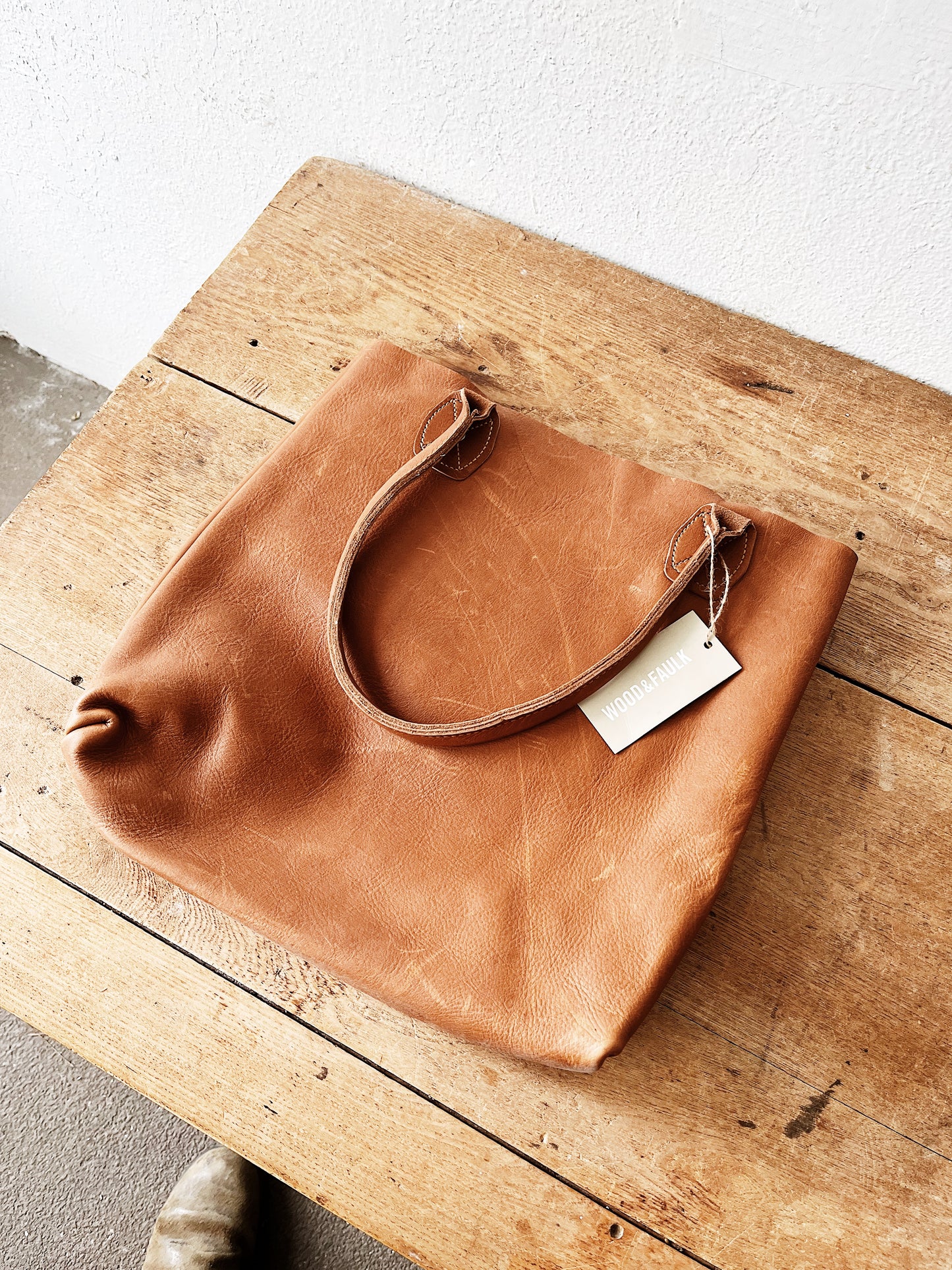 Wood and Faulk Slouch Tote