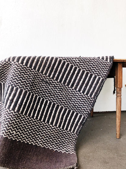 Graphic Wool Blend Rug