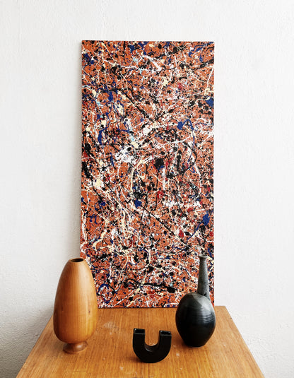 Vintage Pollock Style Abstract Painting
