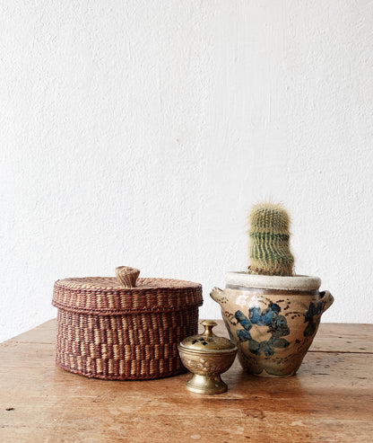 Woven Lidded Basket