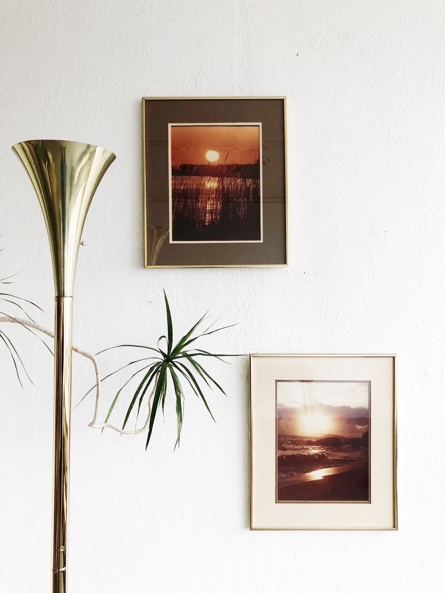 Vintage Brass Floor Lamp