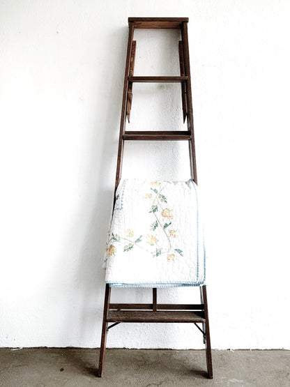 Vintage Tall Wood Ladder for Display