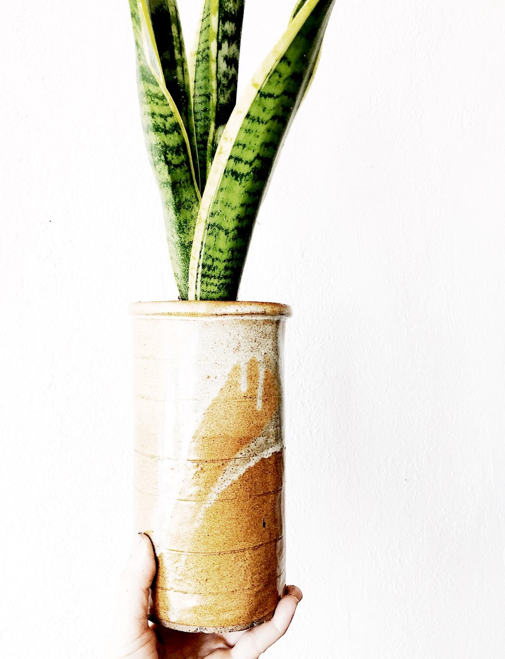 Handmade Ceramic Planter with or without Plant