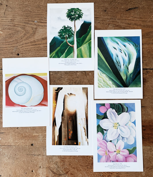 Vintage Georgia O’Keeffe Double Sided Art Cards