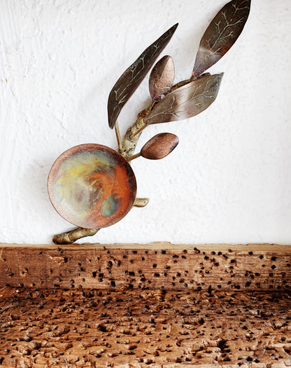 Vintage Handmade Wood Wall Shelf