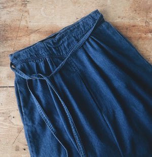 Vintage Wrap Denim Skirt
