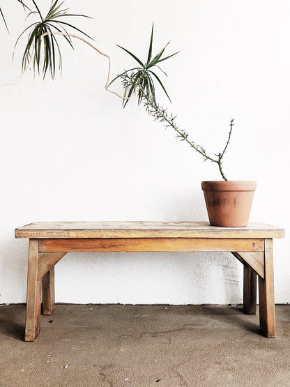Vintage Weathered Entry Bench