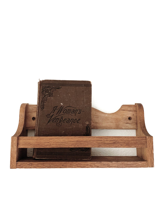 Vintage Wood Spice Rack or Shelf