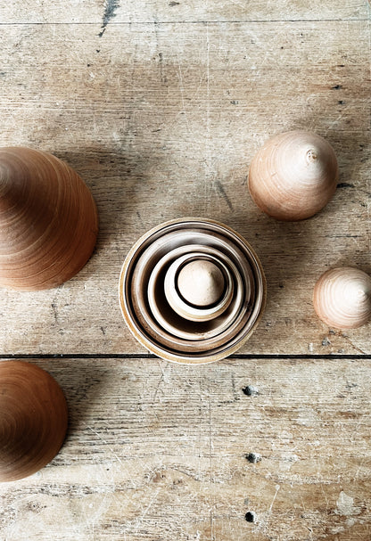 Handmade Maple Nesting Sculptures