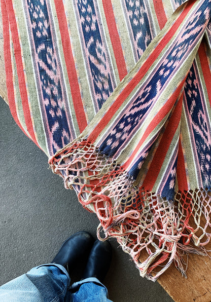 Vintage Woven Ikat Runner