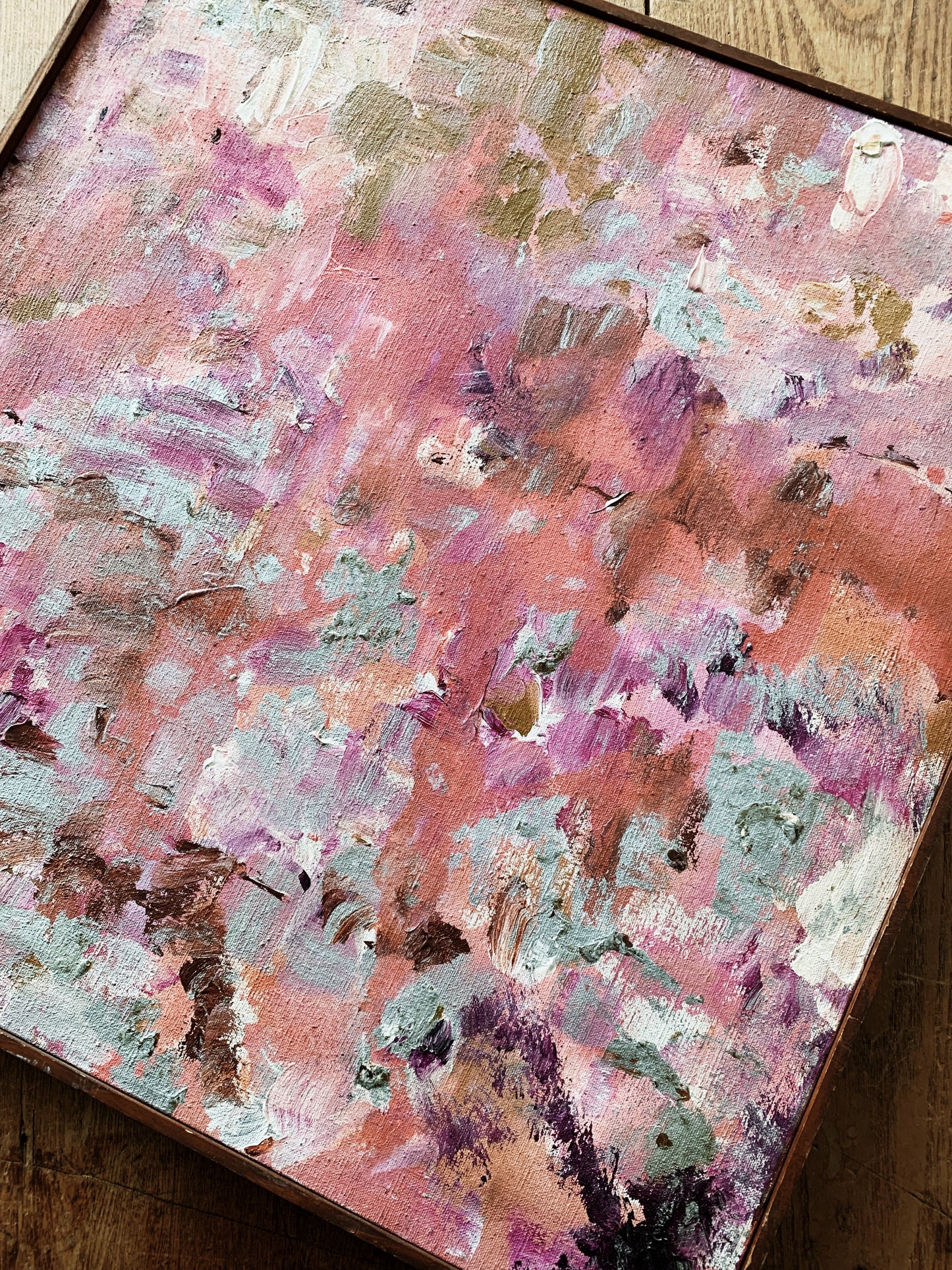 Vintage Framed Abstract Painting