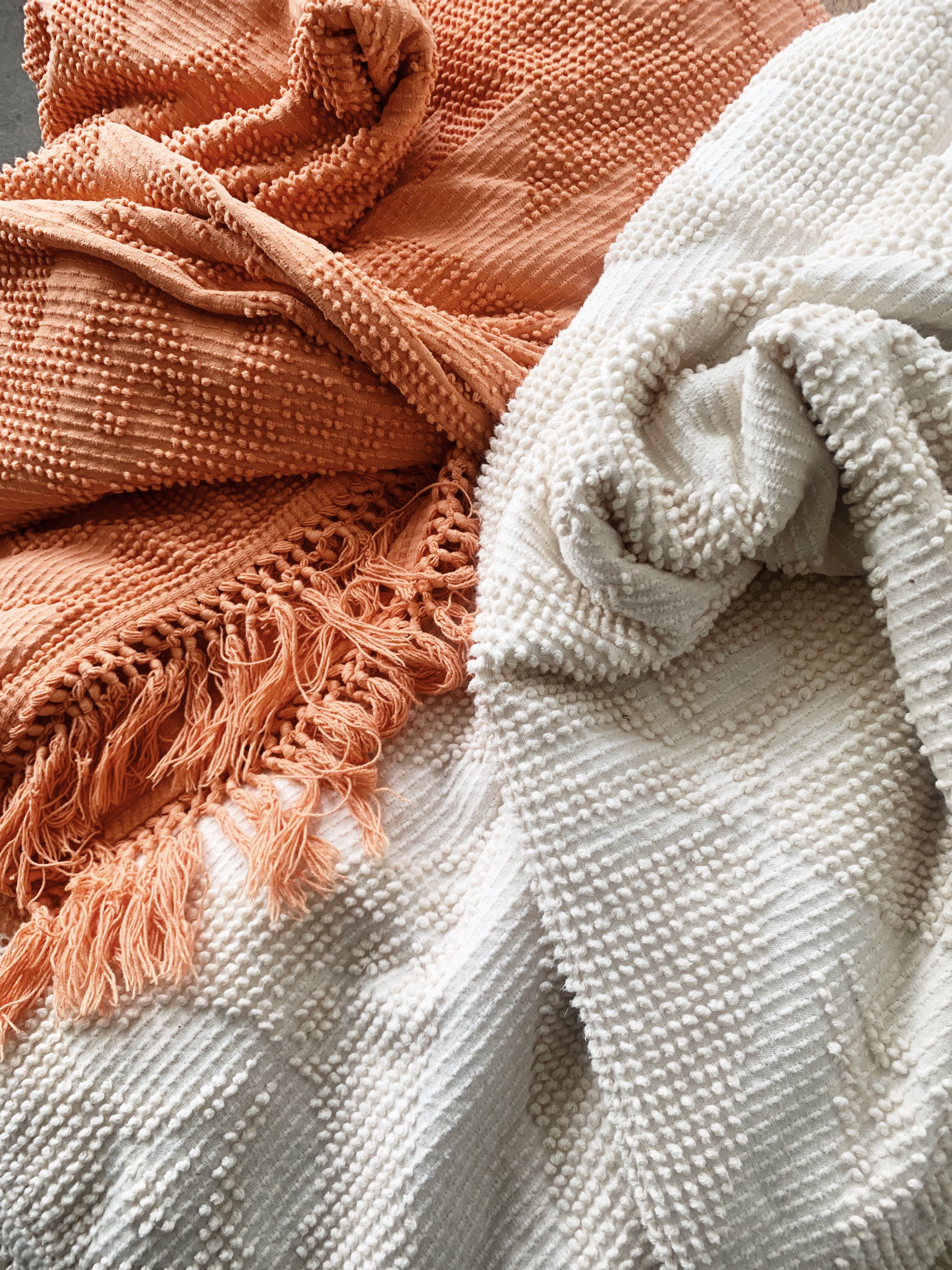 Vintage Cotton Bedspread - Thumbnail 2