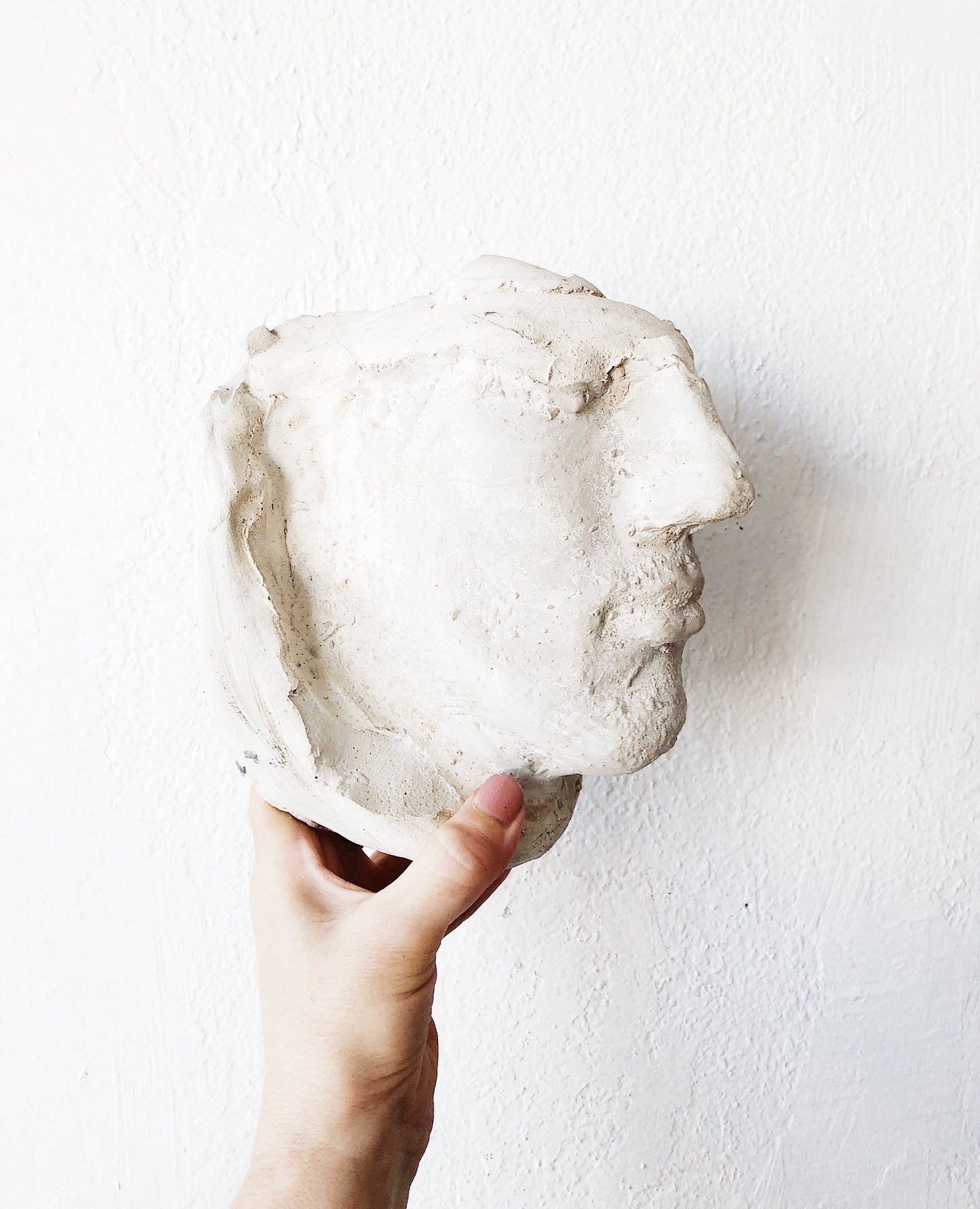 Vintage Handmade Face Sculpture