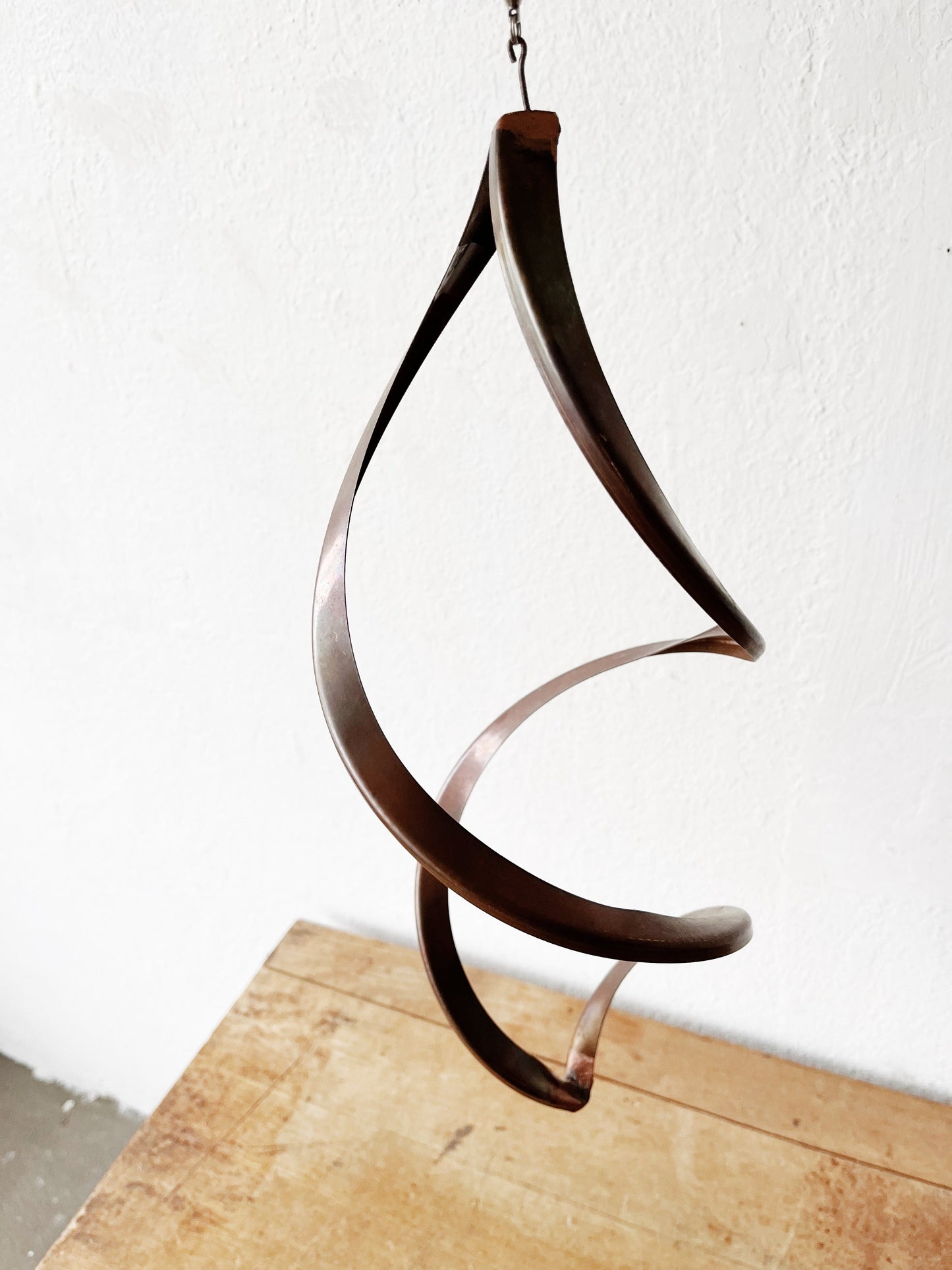 Vintage Copper Infinity Sculpture