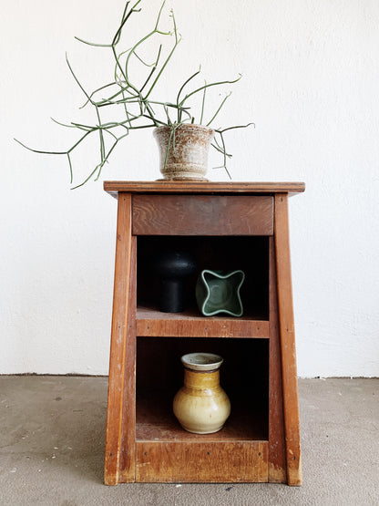Vintage Handmade Nightstand/ Side Table